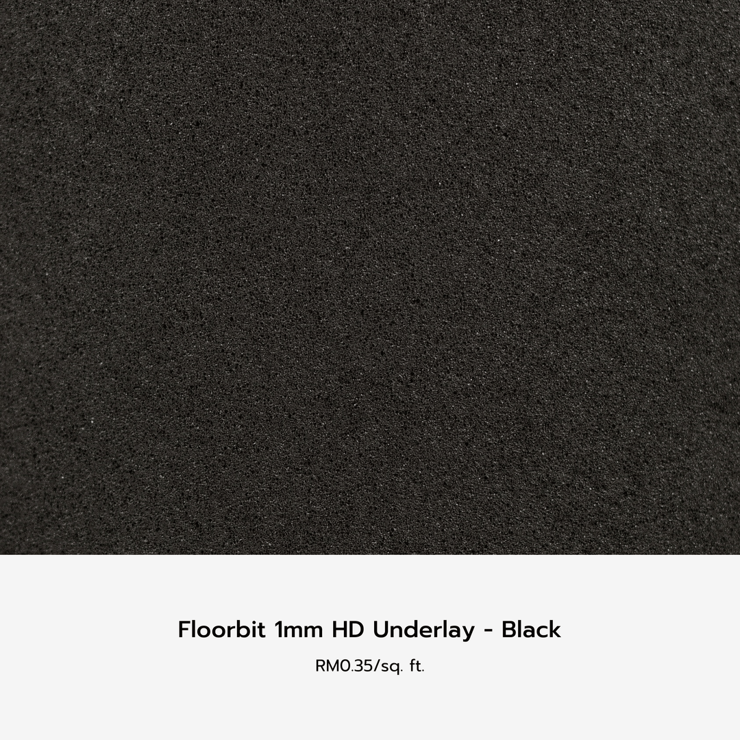 floorbit 1mm hd underlay - black