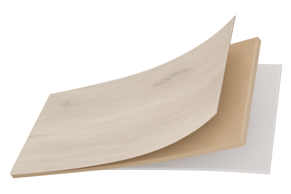 Waterblock X Mizu light brown floor product structure exploded view