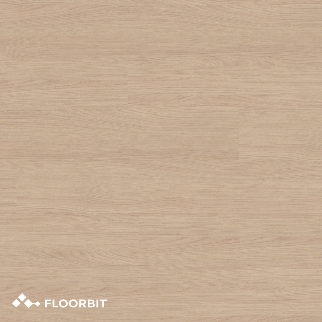 Warm brown floor with Floorbit logo